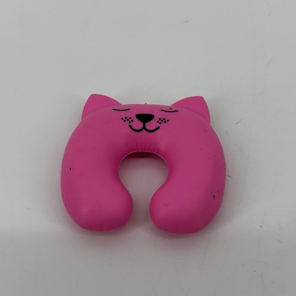 Barbie Pink Pillow Airplane Mattel Passport Travel Doll Cat Neck Accessory Toy